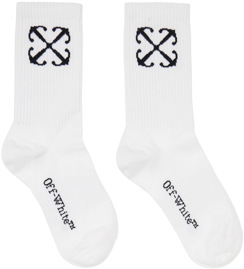 Чорапи Off-White Arrow Socks Бяло | OWRA039C99KNI0010110, 0