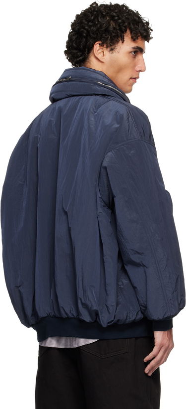 Яке бомбър HED MAYNER Hed Mayner Crinkled Bomber Jacket Тъмно синьо | HMMC10060AHC156, 2