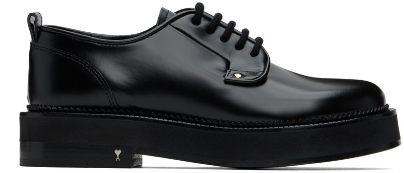 Грижа за обувките AMI AMI Paris Anatomical Toe Derbys Черно | USV024.AL0043