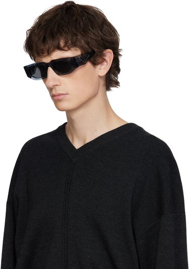 Слънчеви очила Prada Translucent Rectangular Frame Sunglasses Сиво | 0PR 09ZS 17T08Z54 8056262511428, 3