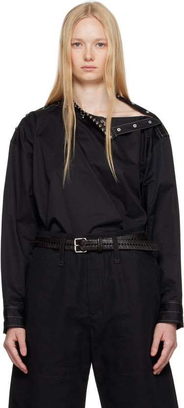 Риза LEMAIRE Lemaire Embellished One-Shoulder Top Черно | TO1327 LF1207, 0