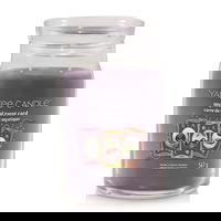 Signature Large Two-Wick Halloween Mystical Tarot Card Jar Candle with Licorice Cherry Tonka Scent