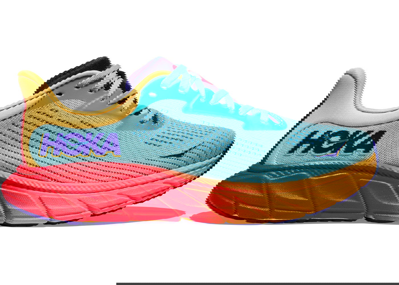 Кецове и обувки Hoka One One Arahi 7 Cloudless Poppy (Women's) Синьо | 1147851-CSPP, 0