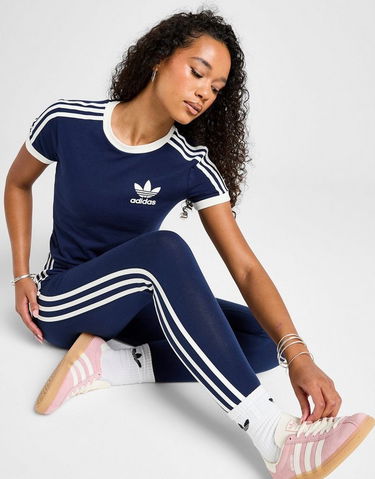Тениска adidas Originals 3-Stripes Slim Tee Тъмно синьо | KD4276, 0
