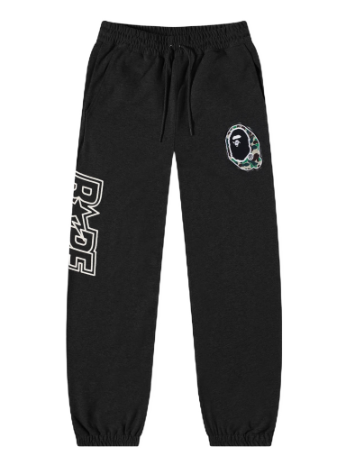 Спортни панталони BAPE Patchwork Sweat Pant Black Черно | 001PTJ301007M-BLK