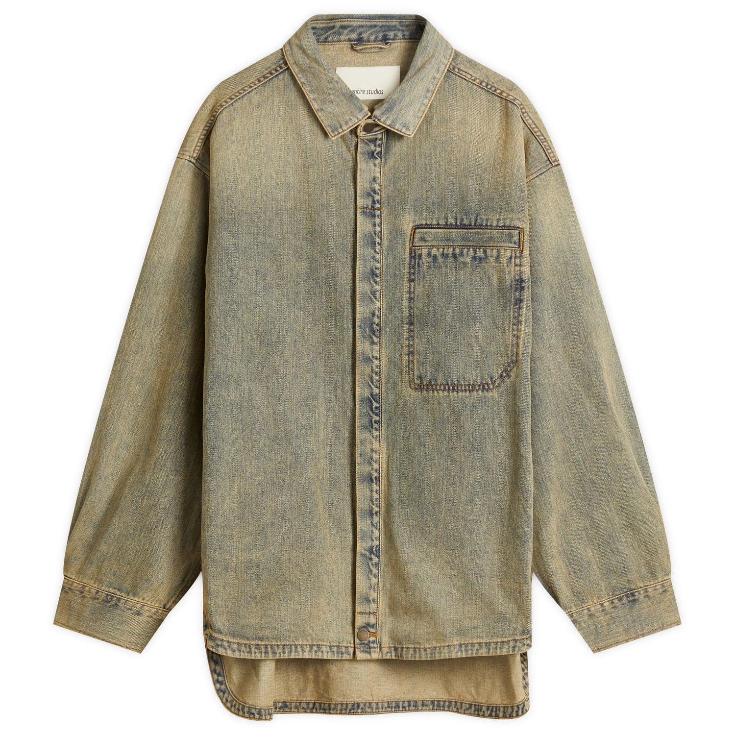 Риза Entire Studios Entire Studios Herculean Denim Shirt Бежово | ESU-S25-11005-SW, 0