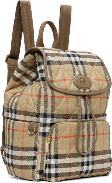 Раница Burberry Burberry Horseshoe Quilted Backpack Бежово | 8115396, 1