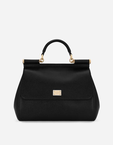 Дамска чанта Dolce & Gabbana Black Leather Handbag Черно | BB6015A100180999, 0