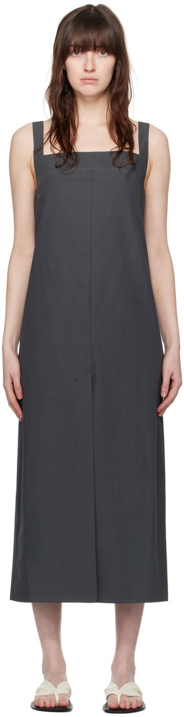 Pокля Loulou de Saison Loulou de Saison Makeen Midi Dress Сиво | MAKEEN, 0