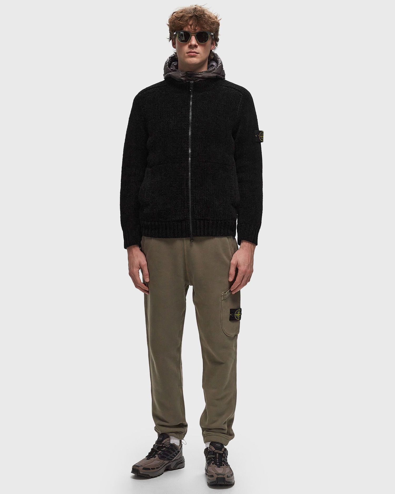 Яке бомбър Stone Island Black Bomber Jacket Черно | 8115559A9.V0029, 1