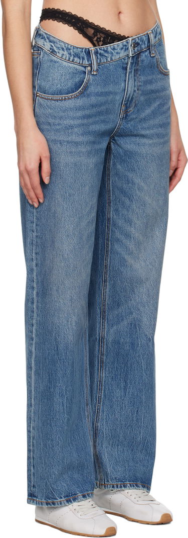 Дънки Alexander Wang Pre-Styled Denim Jeans Синьо | 4DC1254612, 1
