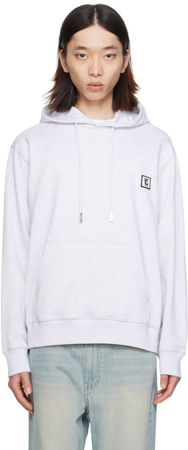 Суитчър WOOYOUNGMI WOOYOUNGMI Printed Hoodie Сиво | W241TS37, 0