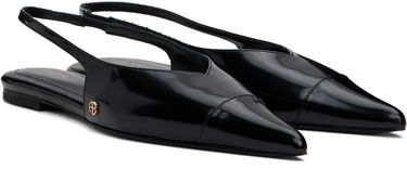 Кецове и обувки Anine Bing Elena Slingback Ballerina Flats Черно | A-14-10263-050, 3