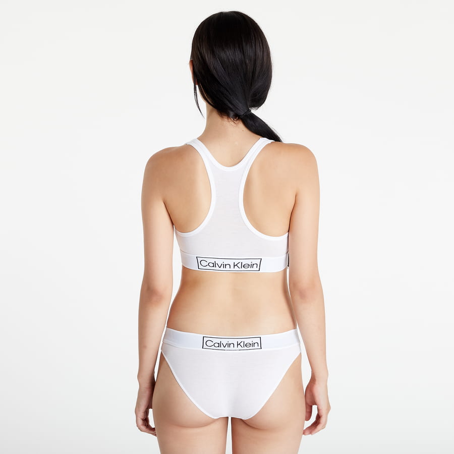 Сутиен CALVIN KLEIN Bralette Reimagined Heritage Бяло | QF6768E 100, 1