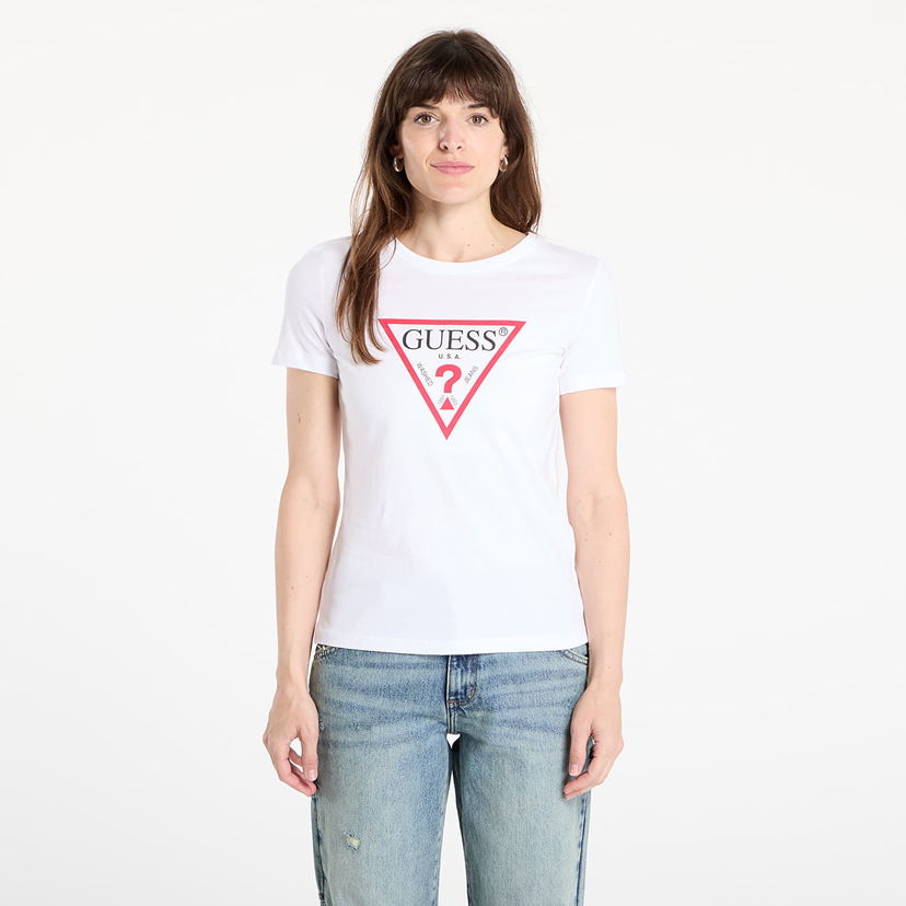 Тениска GUESS Originals Original Tee T-shirt Бяло | W1YI1BI3Z14-G011