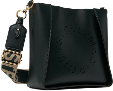 Голяма пазарска чанта Stella McCartney Stella McCartney Logo Crossbody Bag Зелено | 700073W8542, 1