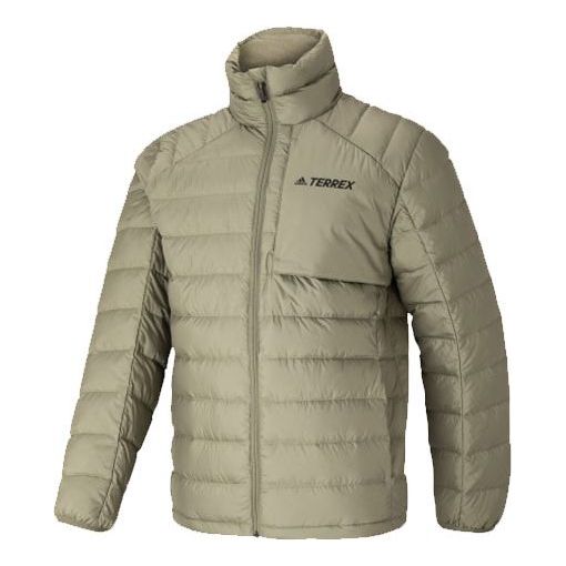 Пухо яке adidas Performance Terrex Stand Collar Down Jacket Бежово | HE3687