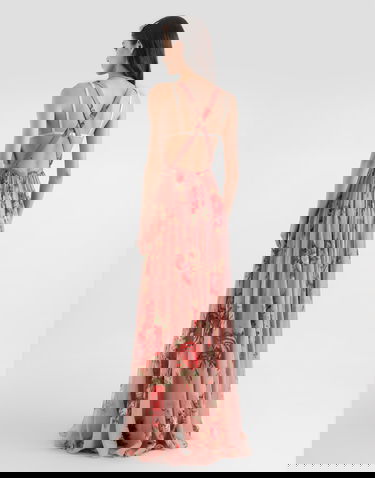 Pокля Dolce & Gabbana Rose Bouquet-print Chiffon Maxi Dress Многоцветен | F6ZA1TIS11FHF5ZN, 2