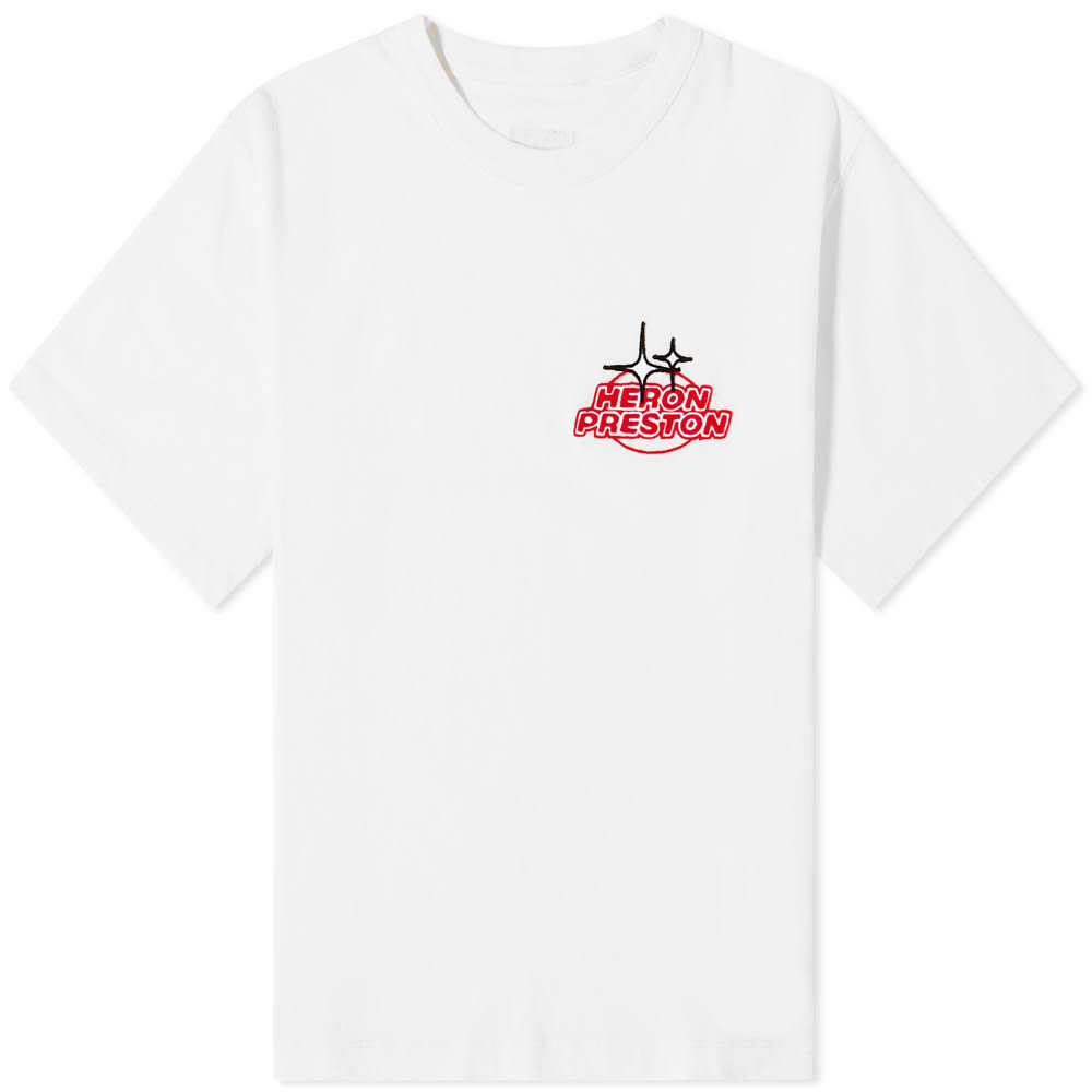 Тениска HERON PRESTON Sponsor Logo Tee Бяло | HWAA032S23JER0010125, 0