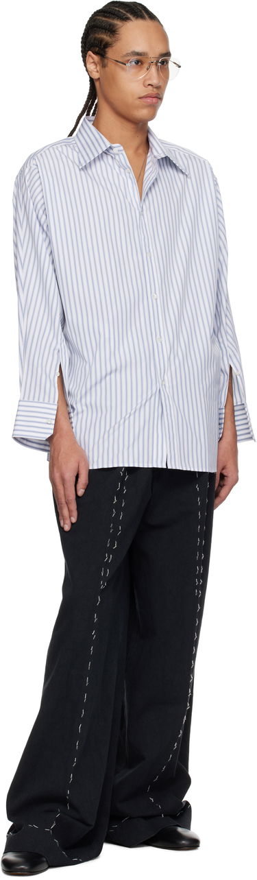 Риза Maison Margiela Maison Margiela Stripe Cotton Shirt Бяло | S50DT0049 M35311, 3