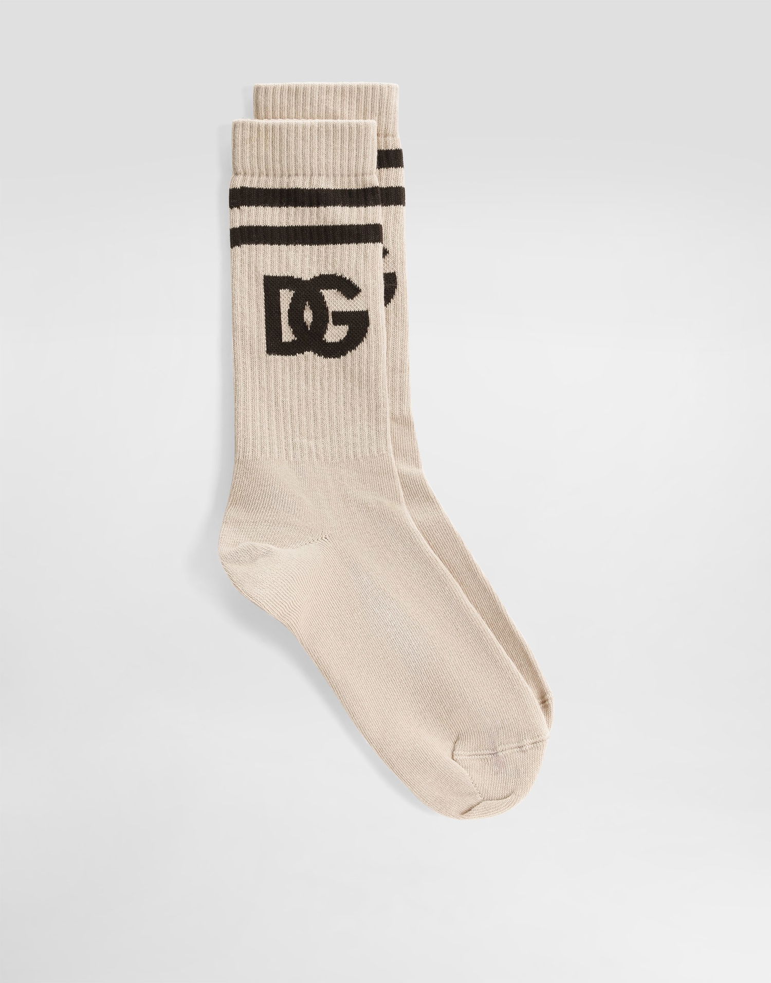 Чорапи Dolce & Gabbana Dolce & Gabbana DG Logo Jacquard Socks Бежово | GXS80TJFMLAM9477, 0