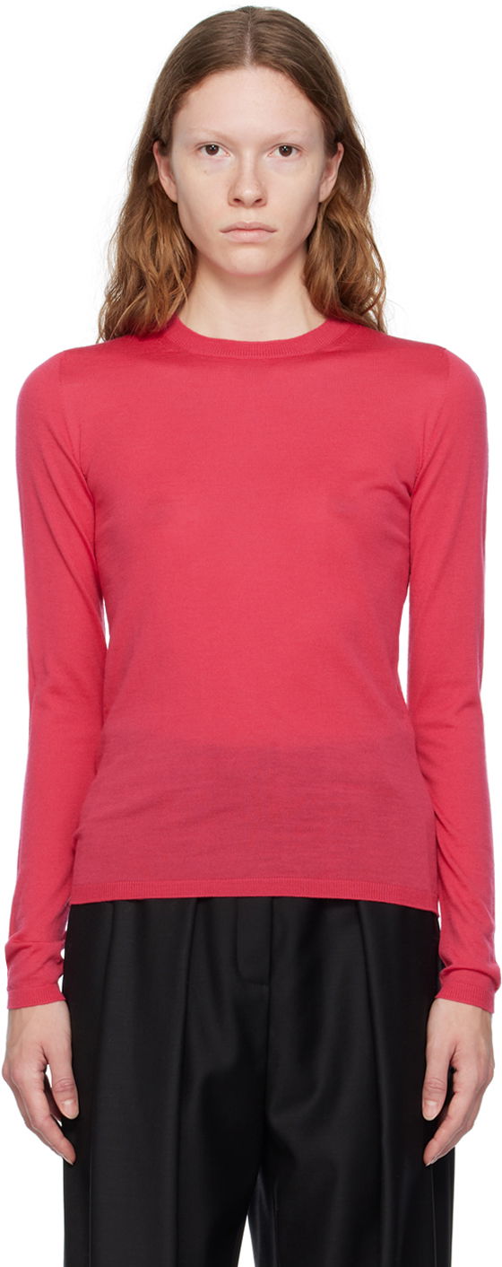 Пуловер Max Mara Max Mara Women's Slim-Fit Knit Sweater Розово | 2313660939600 MM12006