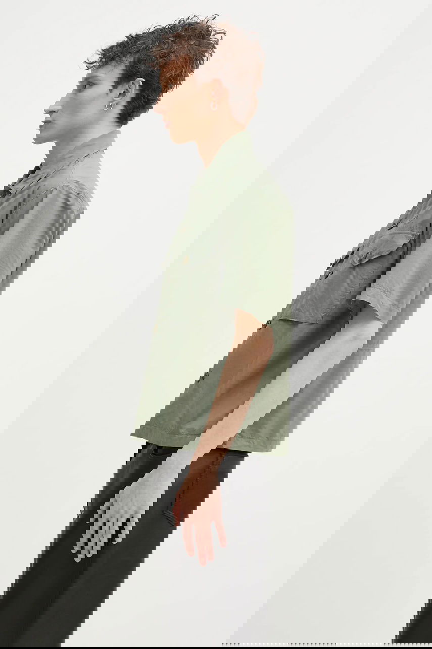 Риза C.P. Company Relaxed Short-Sleeved Shirt Зелено | 18CMSH236A005328G, 1