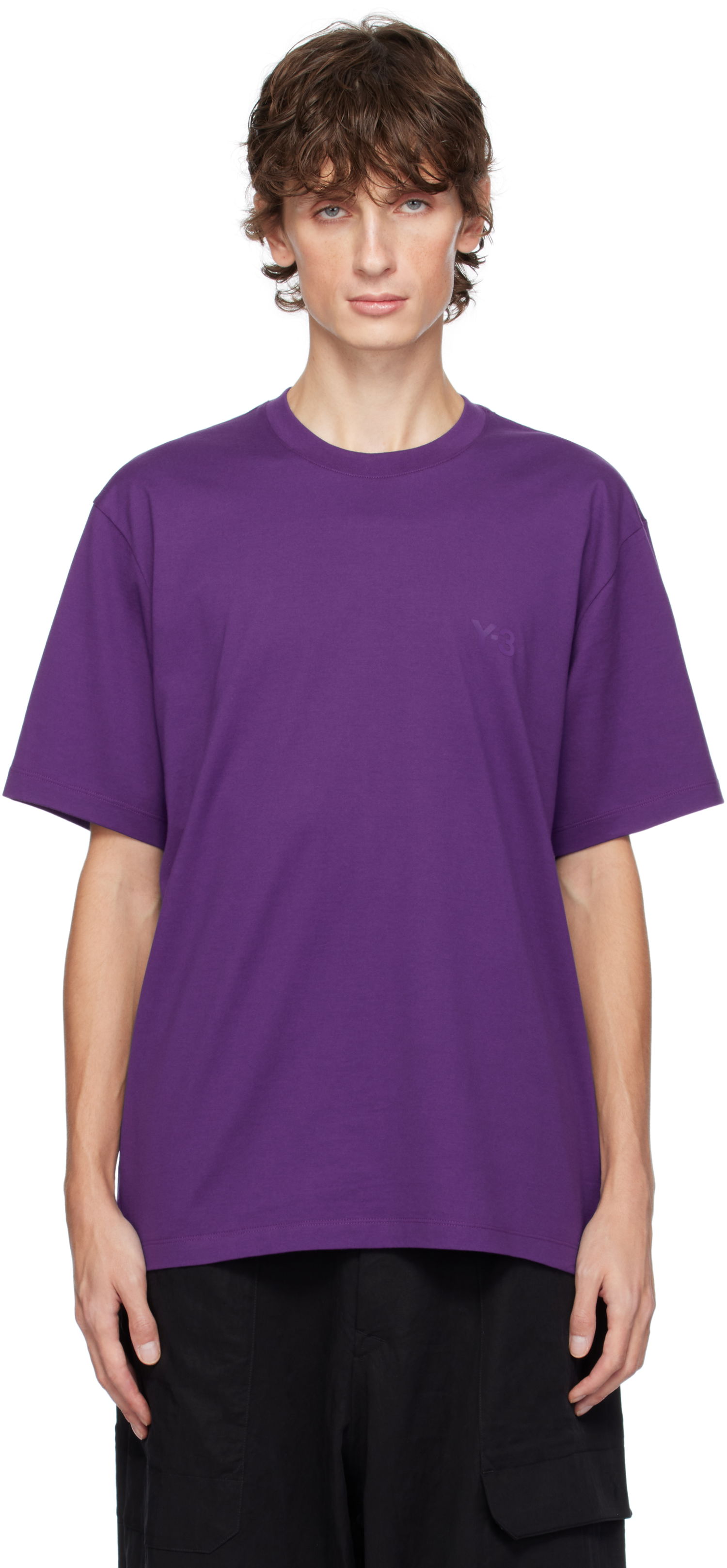 Тениска Y-3 Reg T-Shirt Лилаво | JD9831, 0
