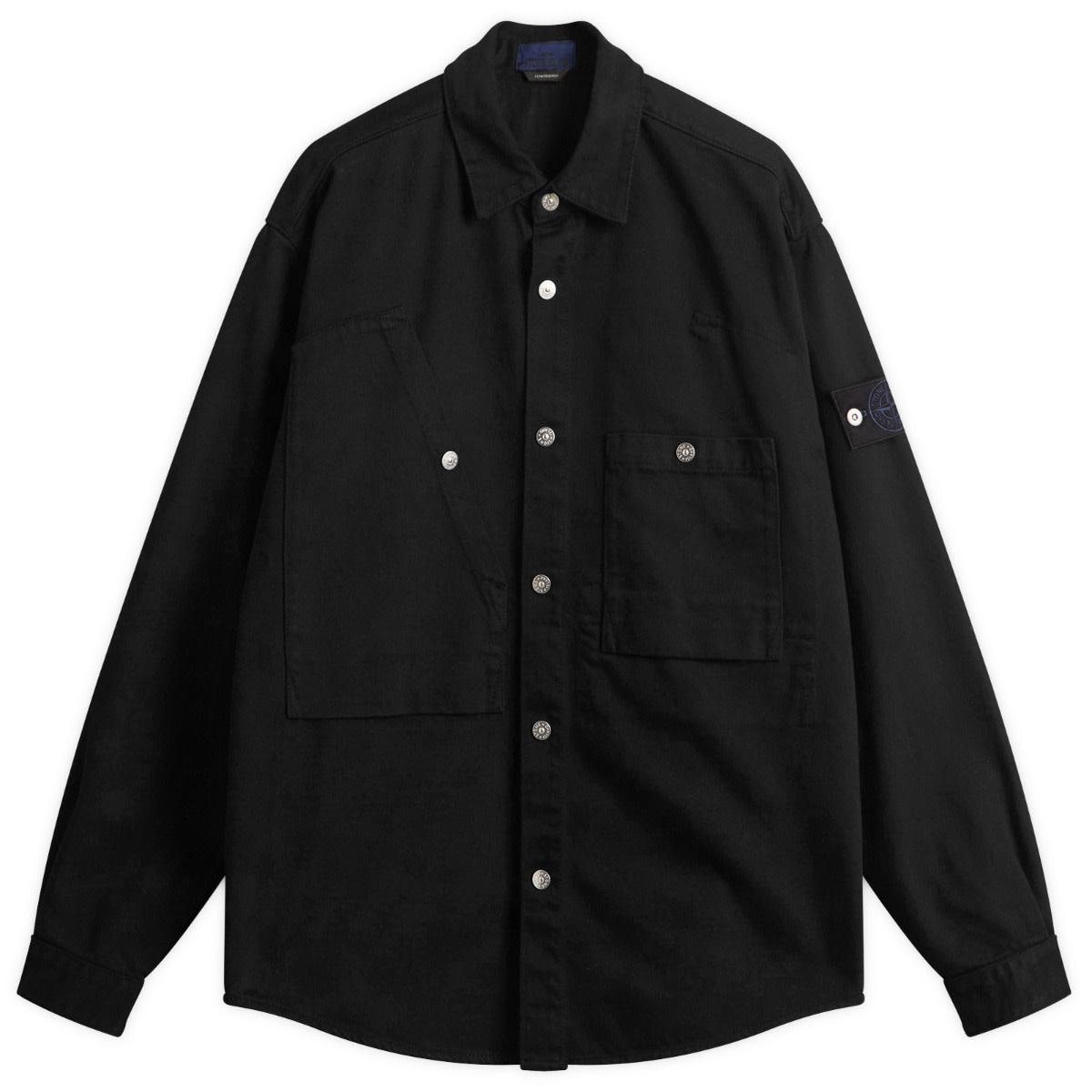 Риза Stone Island Bull Denim-TC Overshirt Черно | K2S151100008-V0029, 1