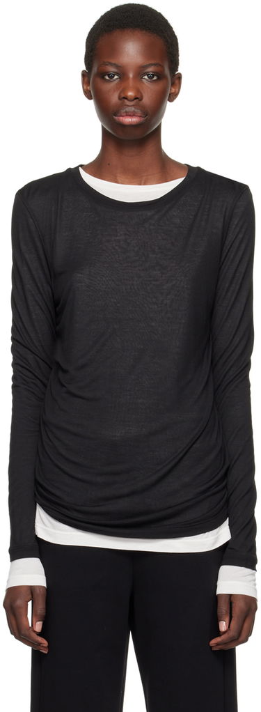 Риза Max Mara Lupino Two-Pack Long Sleeve T-Shirts Черно | 2429936011600, 0