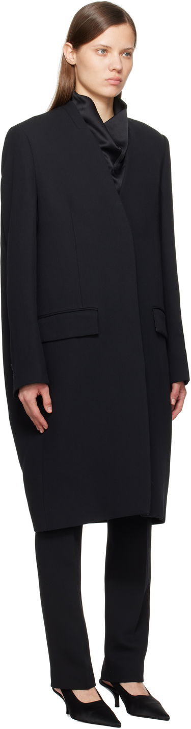 Тренчкот TOTEME TOTEME Deep Pleat Coat Черно | 251-WRO4312-FB0336, 1
