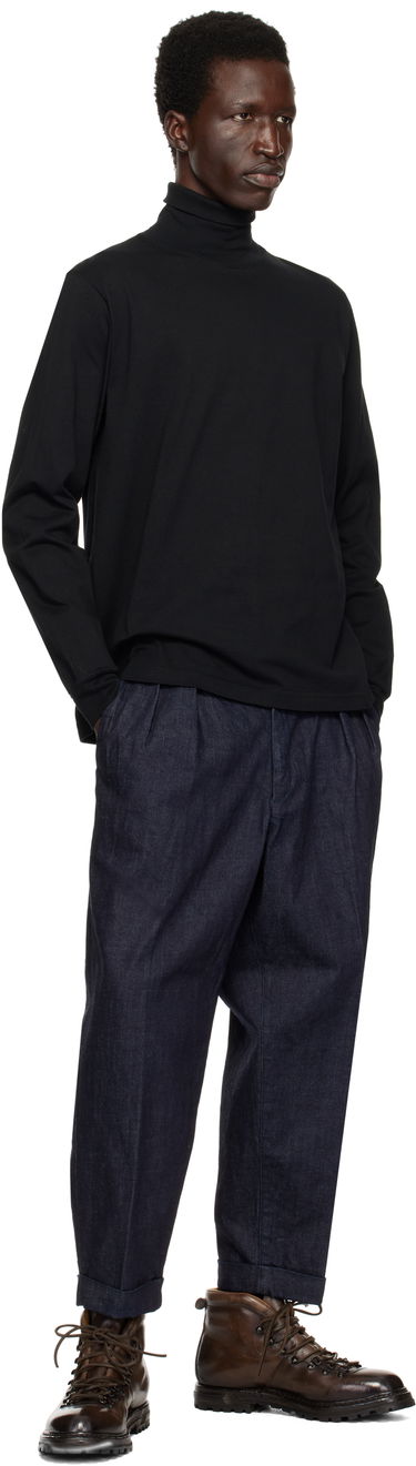 Пуловер BEAMS BEAMS PLUS Pima Cotton Turtleneck Черно | 38140022156, 3