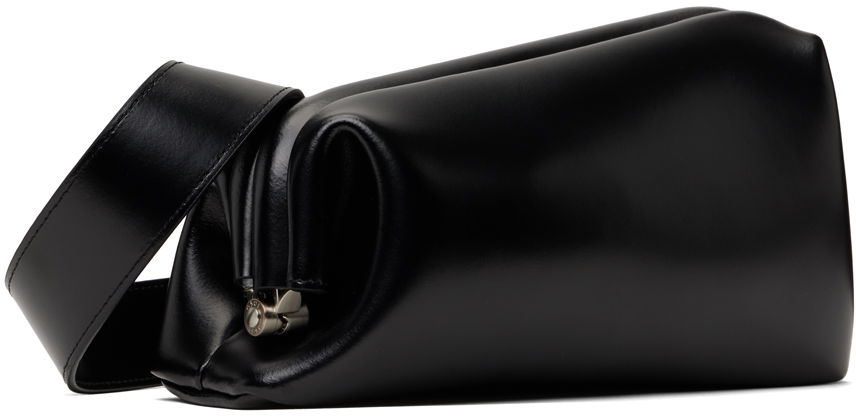 Чанта през рамо OSOI Slide Black Leather Shoulder Bag Черно | 24FWB010167001, 1