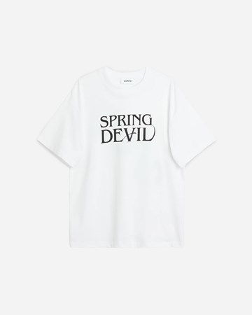 Тениска Soulland Spring Devil T-shirt Бяло | 31073-1063, 0
