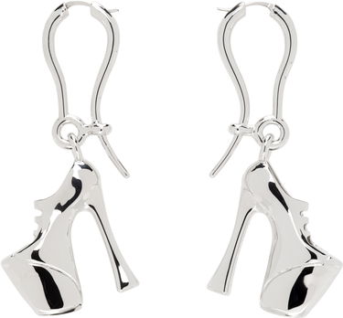 Обеци Vivienne Westwood Vivienne Westwood Silver-Tone Alienor Platform Heel Dangle Earrings Металик | 6202016S-02P019-, 0
