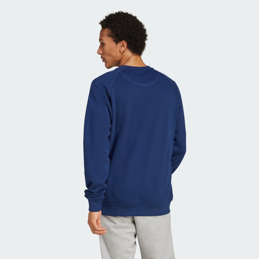 Суитчър adidas Performance Essentials Crewneck Sweatshirt Синьо | JD2414, 1
