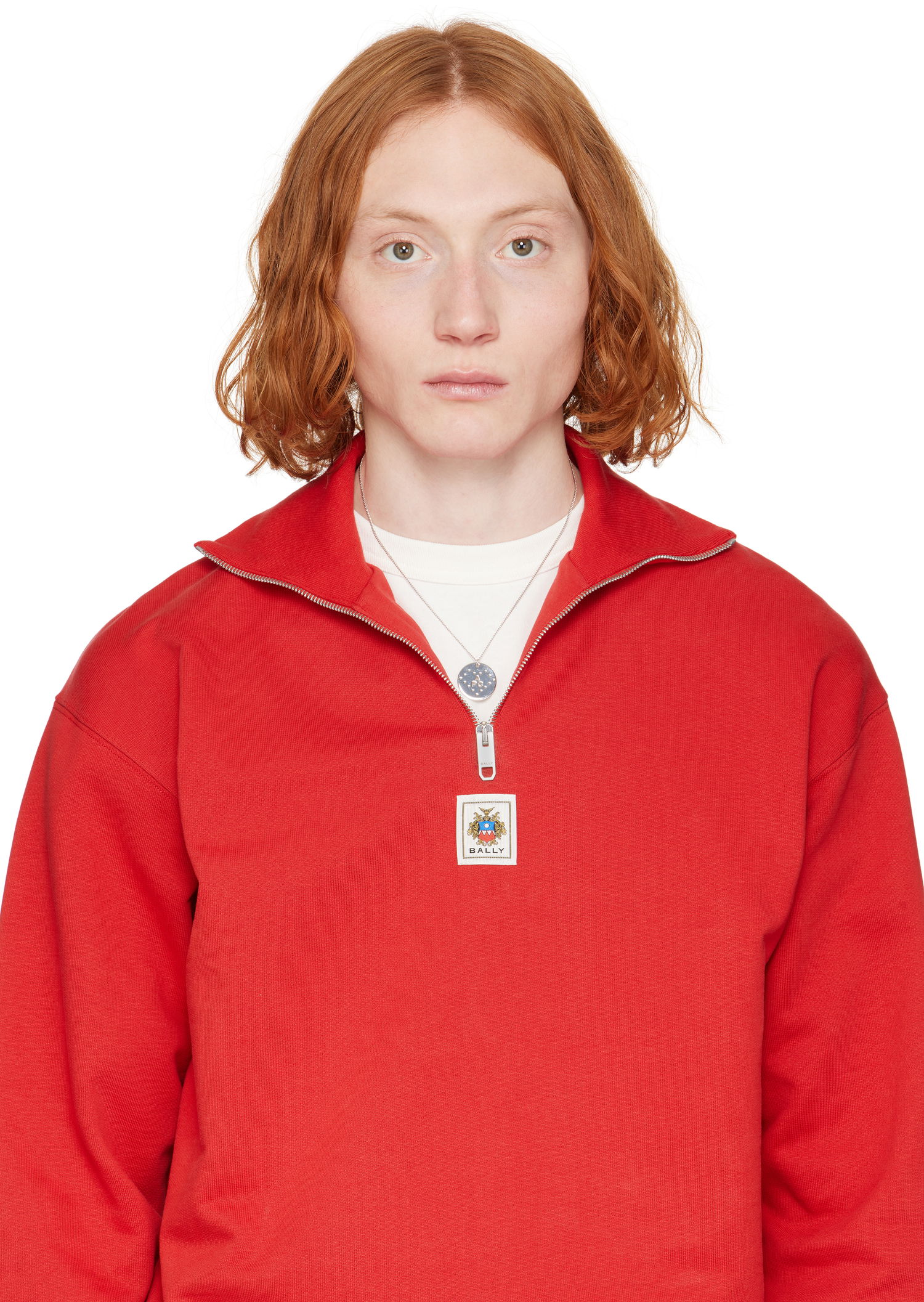 Колие A.P.C. A.P.C. Eloi Perforated Disc Pendant Necklace Металик | MEAEC-M70868, 1