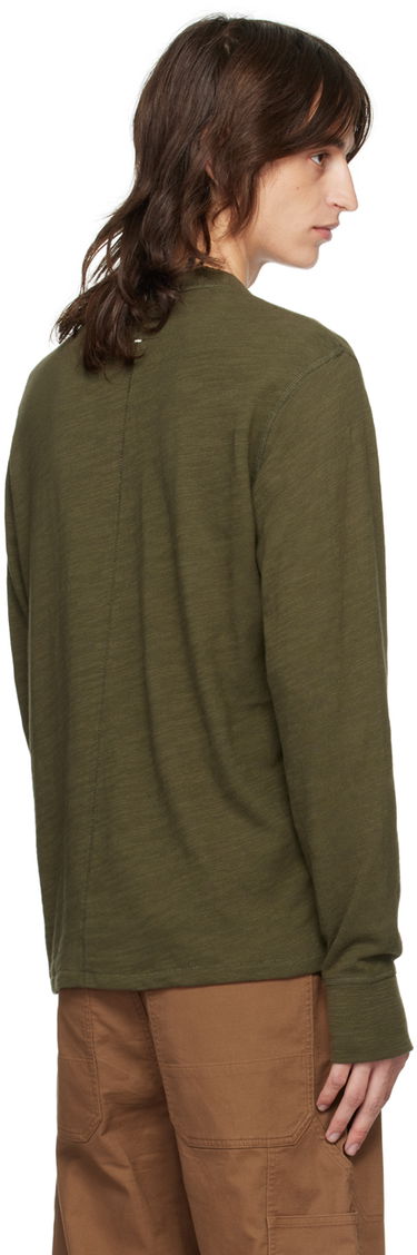 Тениска rag & bone Rag & Bone Classic Flame Henley Зелено | MBC22FT037TL37, 2