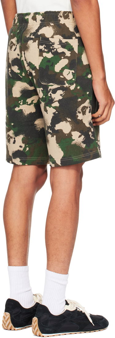 Къси панталони BAPE Map Camo Regular Fit Shark Sweat Shorts Зелено | 001SPL301001M, 2