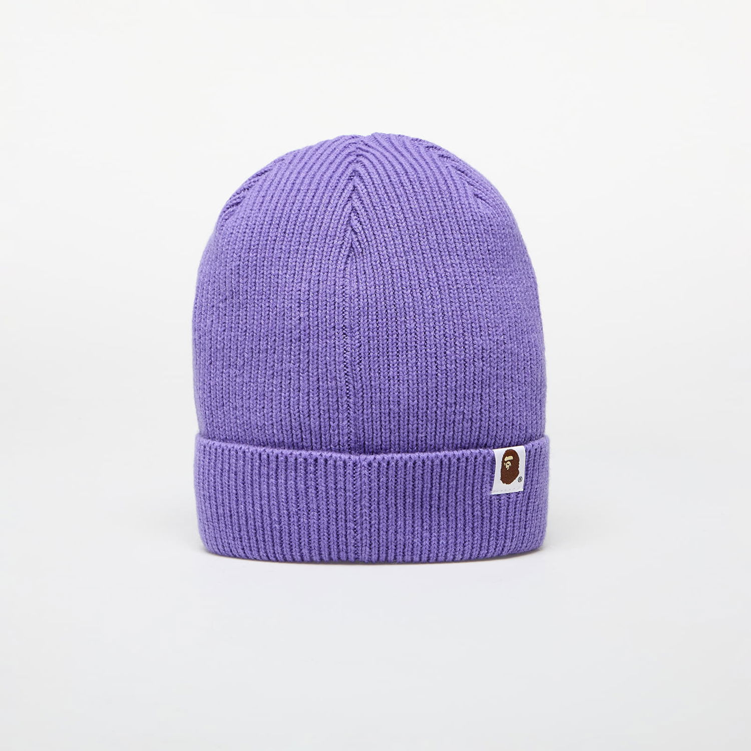 Шапка BAPE One Point Knit Beanie Лилаво | 001HTK801304M PUR, 1