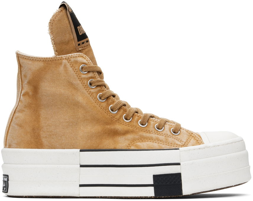 Кецове и обувки Rick Owens Rick Owens DRKSHDW DBL Drkstar Converse Edition Кафяво | DC01DX756 A06R0, 0