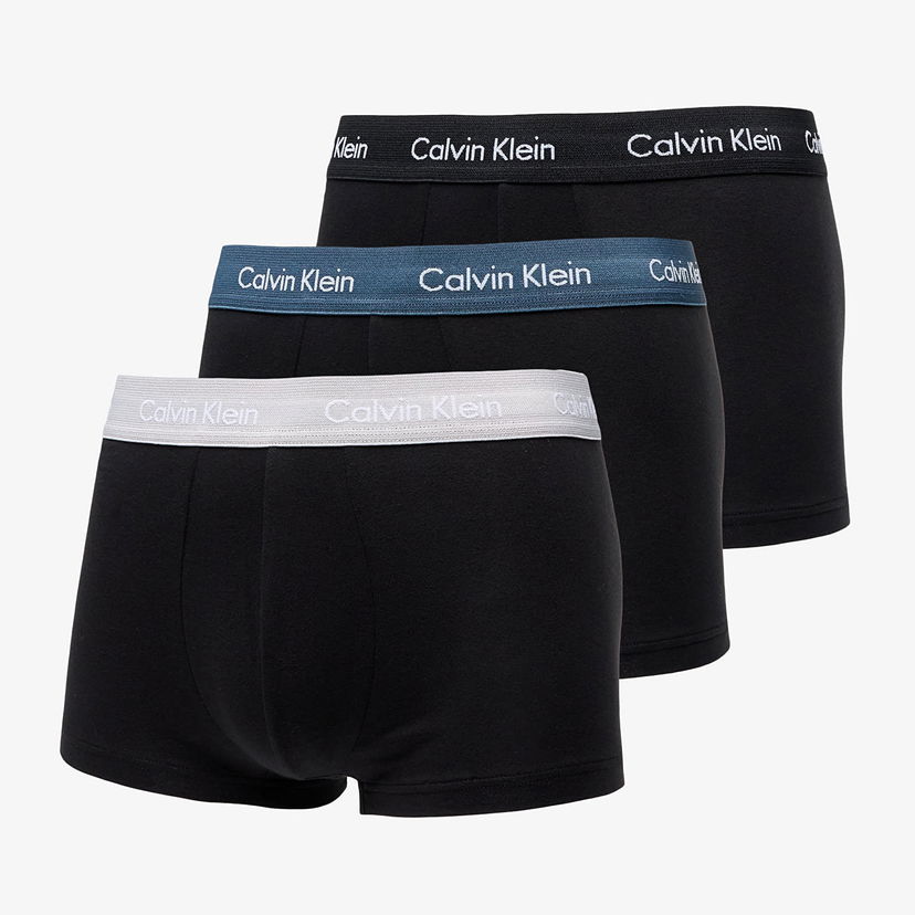 Бельо и чорапи CALVIN KLEIN Cotton Stretch Low Rise Trunk 3-Pack Черно | U2664G QRV