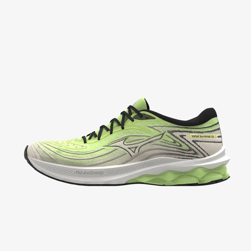 Кецове и обувки Mizuno Wave Skyrise 5 Neo Lime/ Black/ Pristine Зелено | J1GC240952