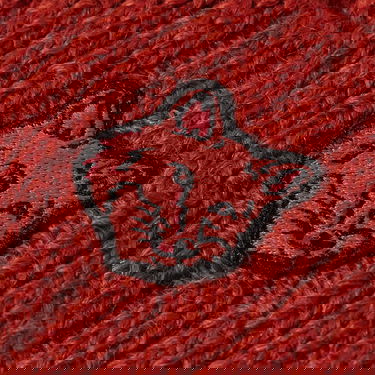 Шапка MAISON KITSUNÉ Fox Head Patch Ribbed Beanie Бургунди | LM06111KT1022-P669, 1