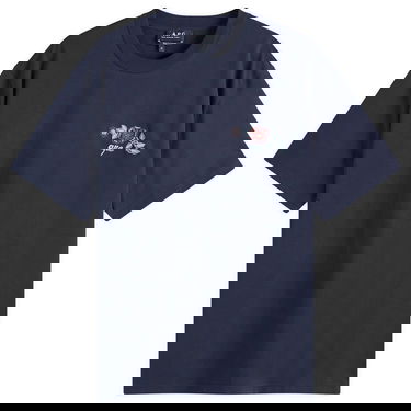 Тениска A.P.C. A.P.C. Men's Oscar Floral Logo T-Shirt Тъмно синьо | COGCK-H26511-IAK, 0