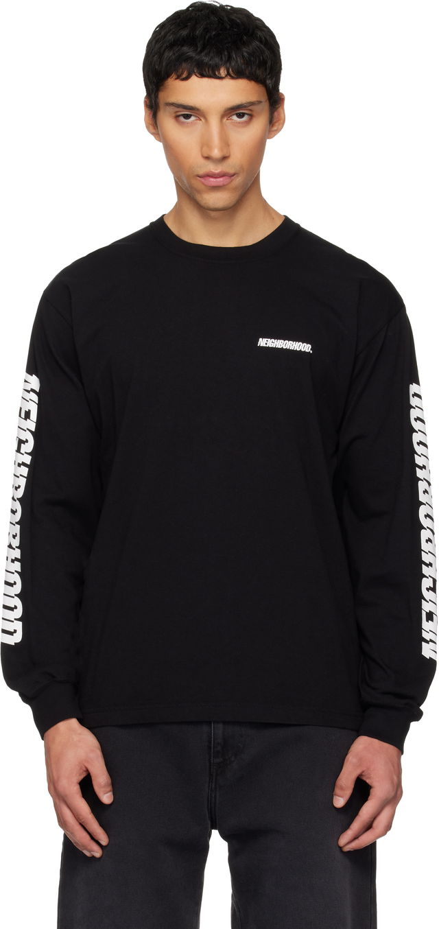 Neighborhood Long-Sleeve T-Shirt with Graphic Prints