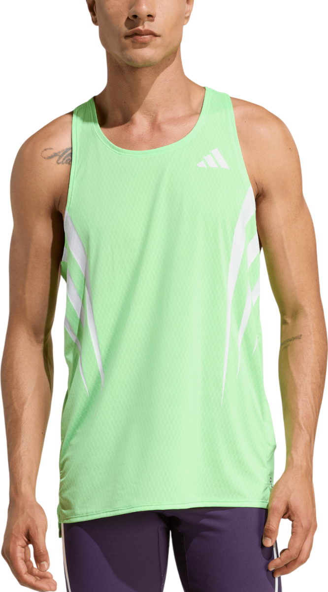Потник adidas Originals Adizero New York City Performance Running Tank Top Зелено | jy6999, 0