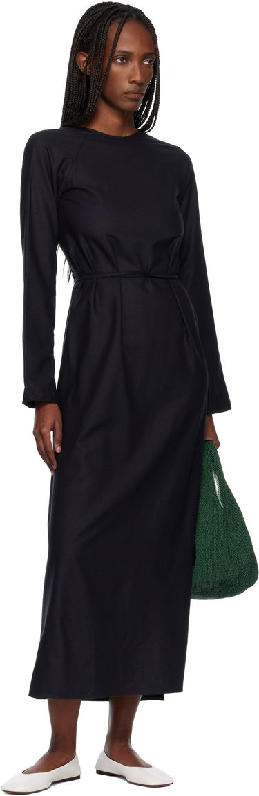 Pокля Baserange Long-Sleeve Apron Maxi Dress Черно | DRLSA-WS-WI25, 3