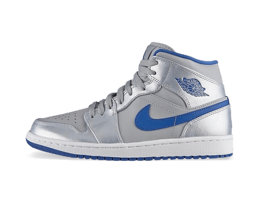 Лимитирано Издание Jordan Air Jordan 1 Mid "Wolf Grey" Металик | 554724-025