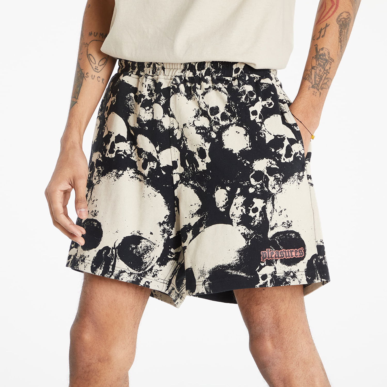 Къси панталони Pleasures Despair Cotton Shorts Черно | P22SP013 black, 0